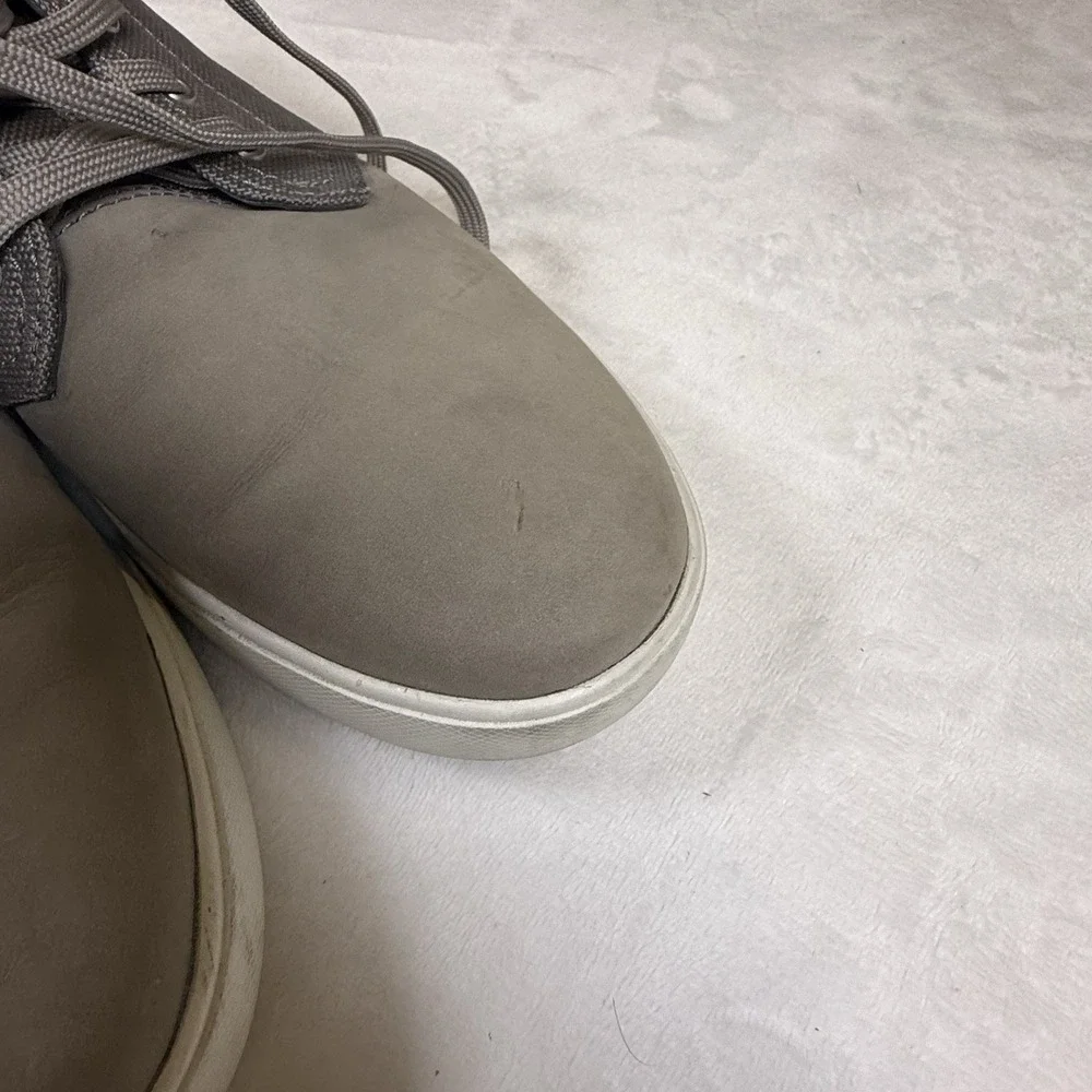 Timberland Groveton LTT Chukka Mens 10.5 Gray Nubuck Leather Sneakers A1G1F